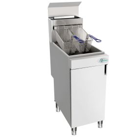 120,000 BTU 4 Burner Commercial Gas Fryer 40-50 lb Natural Gas