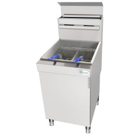 150,000 BTU 5 Burner Commercial Gas Fryer 75-80 lb Natural Gas