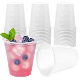 White Plastic Cups (5 oz) - 1000 Count Pack, Double-Coated with Rolled Lip