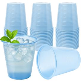 Blue Plastic Cups (5 oz) - Pack of 1000, Durable Double-Coated with Rolled Lip