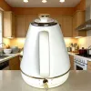 Retro-Themed Thermometer Display Electric Kettle
